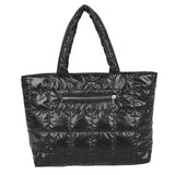 Winter Women's Soft Down Shoulder Bag Large Capacity Tote Bag
