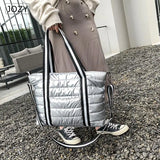Winter Large Capacity Shoulder Bag Waterproof Nylon Space Pad Cot