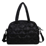 Winter Large Capacity Shoulder Bag Waterproof Nylon Space Pad Cot