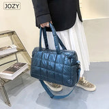 Winter Large Capacity Shoulder Bag Waterproof Nylon Space Pad Cot