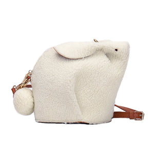 Winter Mini Rabbit Bag Soft Shoulder Messenger Bag