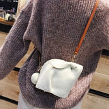 Winter Mini Rabbit Bag Soft Shoulder Messenger Bag