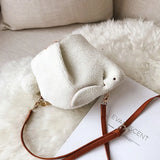 Winter Mini Rabbit Bag Soft Shoulder Messenger Bag