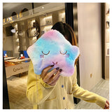 Winter Plush Handbag Cartoon Shoulder Bag Girl Student Fur Messenger Bags