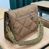 Winter Hand Woven Small Square Bag Shoulder Bag