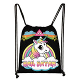 Witch 666 Hail Satan Backpack Cat Witchcraf Baphomet Women Storage