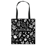 Witch 666 Shoulder Bag Hail Satan Women Handbag Baphomet Witchcraft Cat Totes Ba