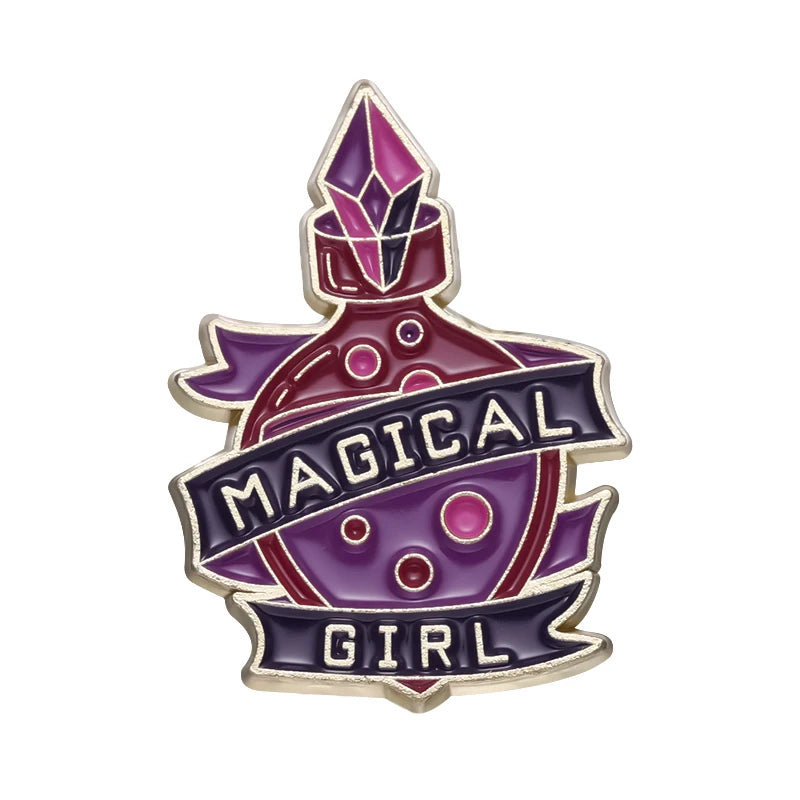 Witch Magic Enamel Pin Custom Halloween Ornament