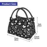 Thermal Lunch Bag Halloween Cat Skull Insulated Reusable Food Container