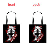 Witch & Cat Print Handbag Causal Totes Bag for Travel Shopping