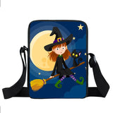 Witchcraft Witch / Cat Messenger Bag Leisure Shoulder Bags Women Handbag