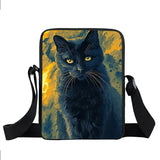 Witchcraft Witch / Cat Messenger Bag Leisure Shoulder Bags Women Handbag