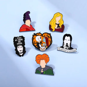 Witches Pins Christmas Horror Night Alloy Enamel Lapel Pin Brooch