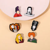 Witches Pins Christmas Horror Night Alloy Enamel Lapel Pin Brooch