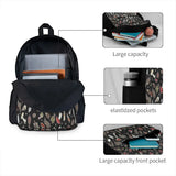 Witchy Pattern Dark Backpacks Men's Women's Zipper Close Backpack