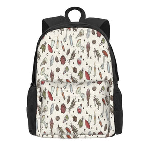 Witchy Pattern Light Backpacks Men Women Kpop Bags