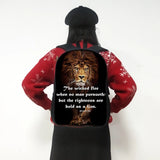 God All Things Possible Lion Backpack Bible Verse Rucksack