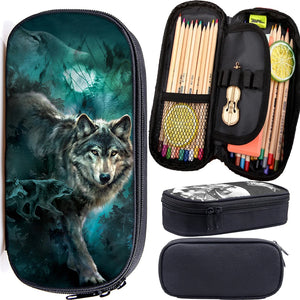 Wolf Stationery Bag High Kids Pencil Case