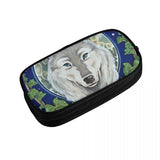 Wolf Pen Box Student School Anime Zipper Pen Bag Child Stationery Bag