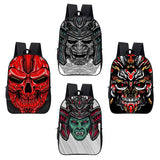 Wolf School Backpack for Boys Girls Animal Lion Dragon Travelbag