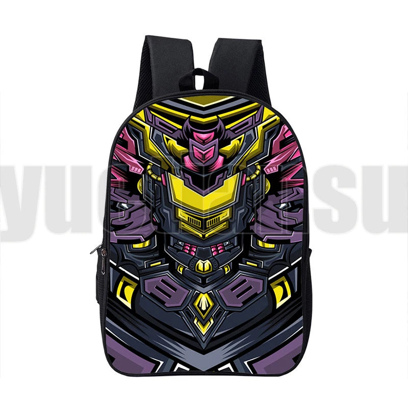 Wolf School Backpack for Boys Girls Animal Lion Dragon Travelbag