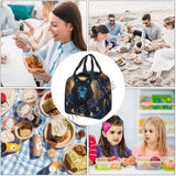 Wolf Insulated Lunch Bag for Kids School Bento Box