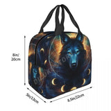 Wolf Insulated Lunch Bag for Kids School Bento Box
