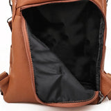 Anti-theft Backpack Bag Casual Dual-use Leather Large Capacity Backpack