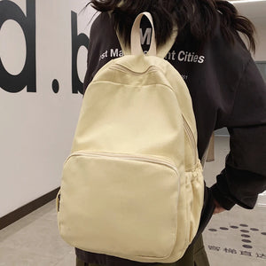 Canvas Backpack Large Capacity School Bag for Girls