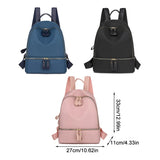 Stylish Waterproof Backpack Portable 20-35L Solid Zipper Breathable Bag