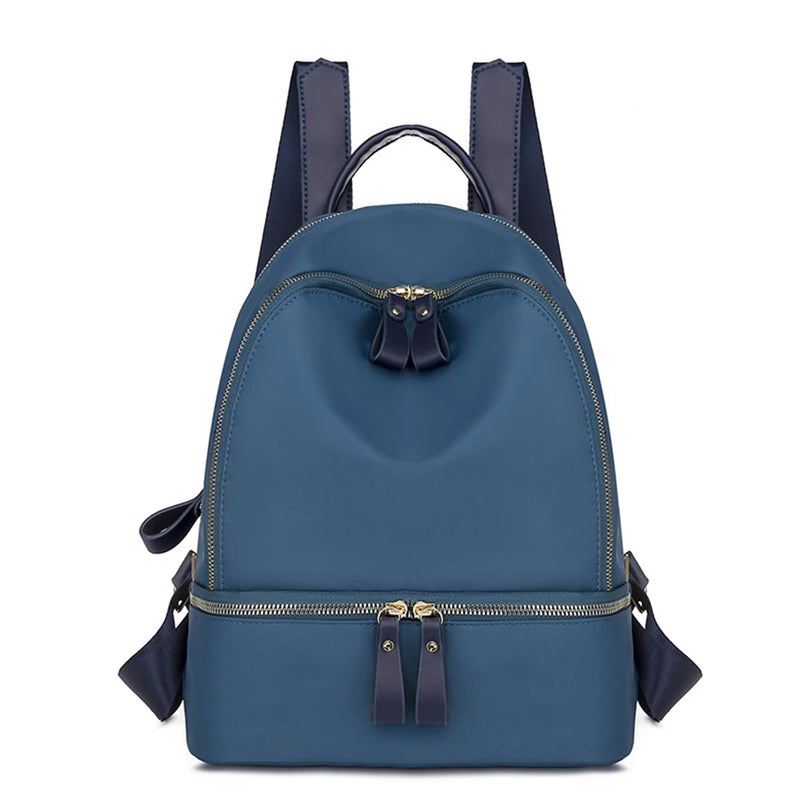 Stylish Waterproof Backpack Portable 20-35L Solid Zipper Breathable Bag