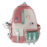 Canvas Lightweight Candy Colors Waterproof Harajuku Backpack