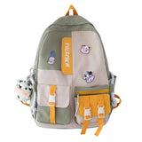 Canvas Lightweight Candy Colors Waterproof Harajuku Backpack