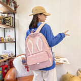 Canvas Lightweight Waterproof Woman Backpacks All-match Travel Bags