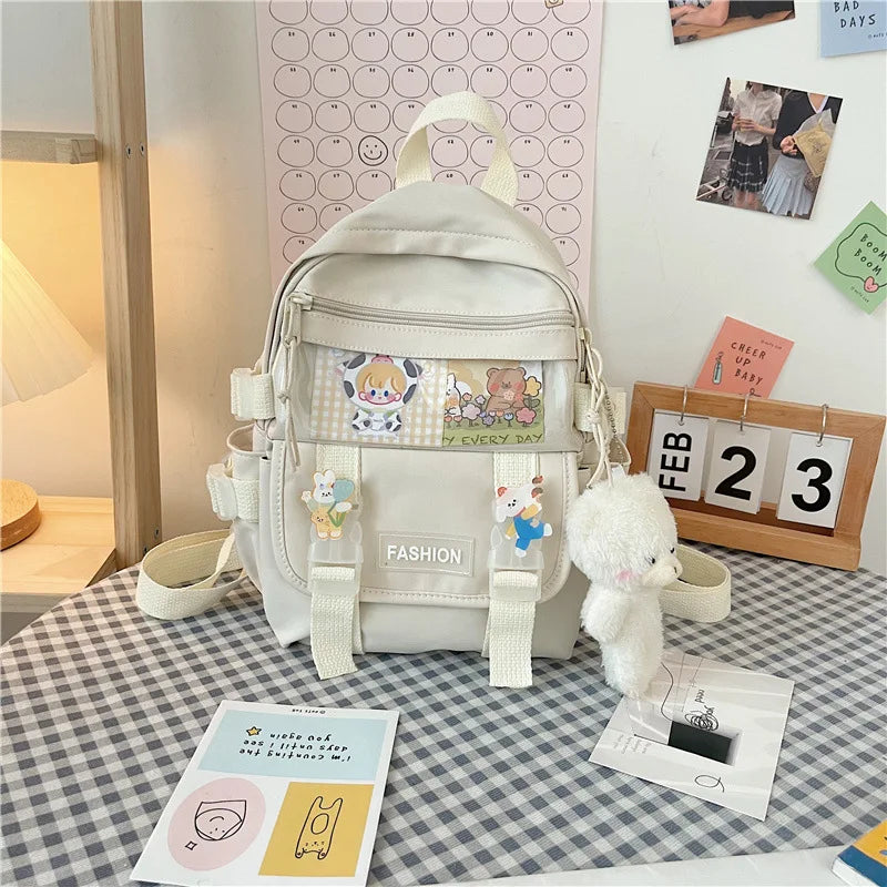 Canvas Mini Backpack Lightweight All-match Casual Travel Bag