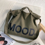 Japanese Literary Canvas Shoulder Bag Large-capacity Tote Bag