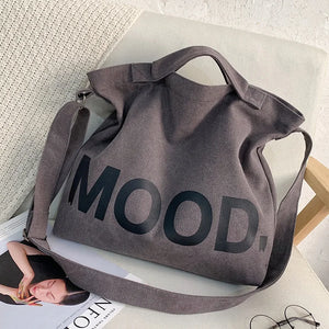 Japanese Literary Canvas Shoulder Bag Large-capacity Tote Bag