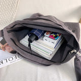 Japanese Literary Canvas Shoulder Bag Large-capacity Tote Bag