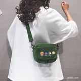 Canvas Small Square Cartoon Fairy Messenger Bag