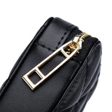Leather Cosmetic Hand Bag for Women Travel Makeup Storage Clutch