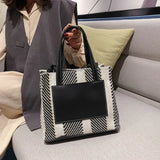 Big Straw Handbag Matching Weaving Sexy Casual