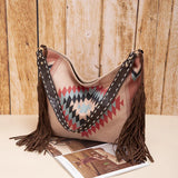 Bohemian Style Beach Shoulder Bag Quilted Crossbody