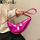 Vintage Moon Shape Mini Shoulder Bag Handbag Small Single Shoulder Clutch