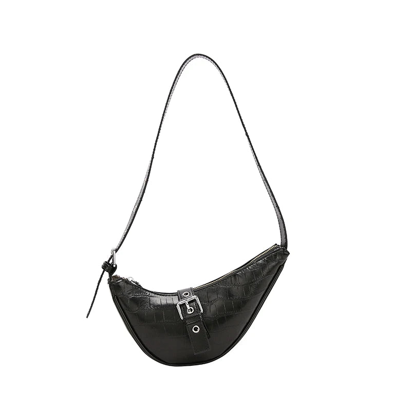 Vintage Moon Shape Mini Shoulder Bag Handbag Small Single Shoulder Clutch
