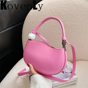 Retro Leather Clutch Purse Crossbody Bag Small Chain Messenger Bag