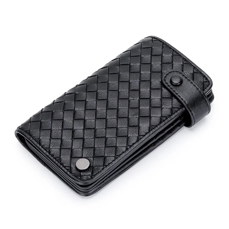 Woman Card Wallet Purse Leather Money Bag Solid Clutch Bag