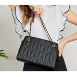 Large Capacity Girl Bag Solid Shoulder Bag Women's PU Leather Messenger Bag