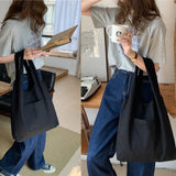Food Pattern Printing Series Tote Bag Canvas Bag Student Soft Commuter Bag