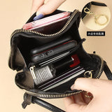 Women's Leather Crossbody Bag Mini Messenger Bag