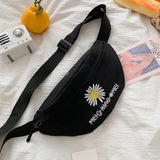 Korea INS Canvas Chest Bag Harajuku Style Girl Student Messenger Bag
